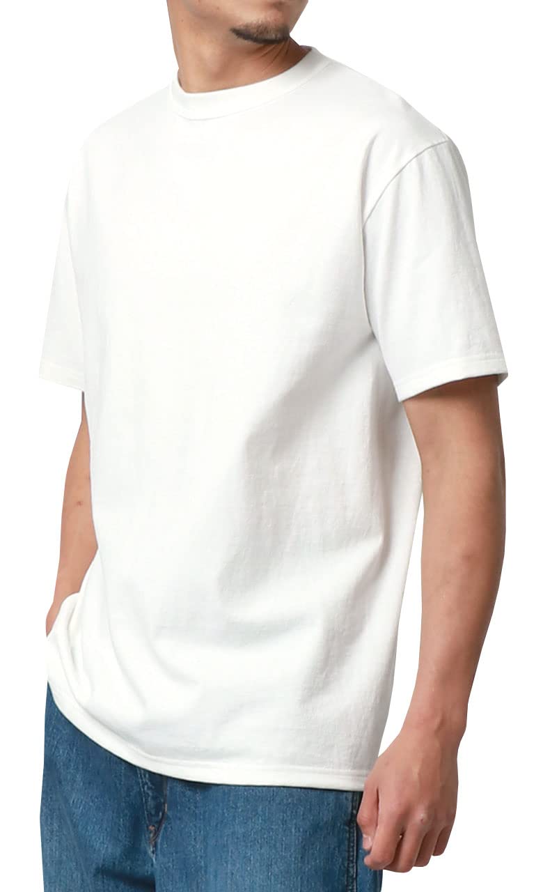 Amazon.co.jp: [ビッグジョン] Tシャツ メンズ 半袖 綿100 無地